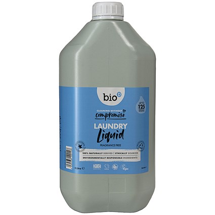 Bio-D Fragrance Free Laundry Liquid, 5 Litres