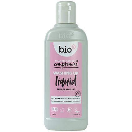 BioD Eco Washing Up Liquid Pink Grapefruit 750ml Pack of 12