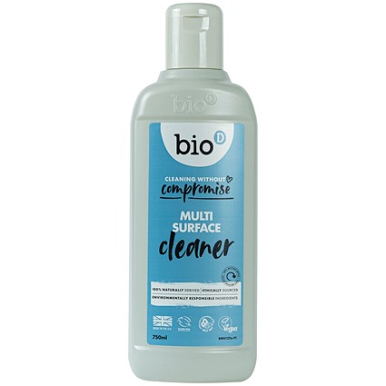 Bio-D Fragrance Free Multi Surface Cleaner, 750ml, Pack of 12