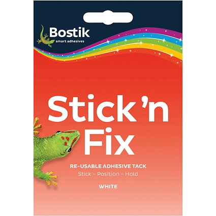 Bostik Stick n Fix Re-Usable White Tack 55g (Pack of 12) Bostik Stick n Fix Re-Usable White Tack 55g (Pack of 12)