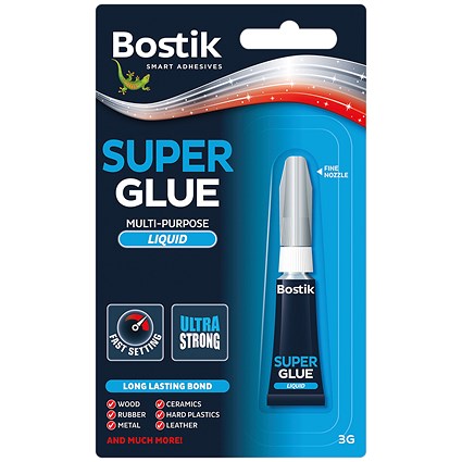 Bostik Super Glue, 3g, Pack of 12