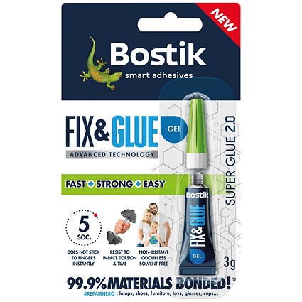 Bostik Fix and Glue Gel 3g