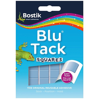 Bostik Blu-Tack Squares, Blue, Pack of 12