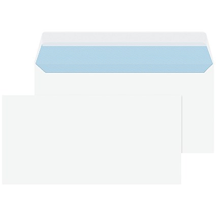 Blake PurelyEveryday DL White Envelopes, 100gsm, Peel and Seal, Pack of 50 Blake PurelyEveryday DL White Envelopes, 100gsm, Peel and Seal, Pack of 50