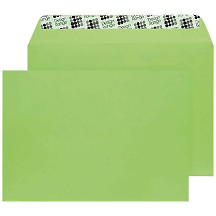 Blake Plain Green C5 Envelopes, Peel and Seal, 120gsm, Pack of 250