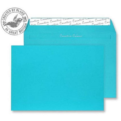 Blake Plain Blue C4 Envelopes, Peel & Seal, 120gsm, Pack of 250