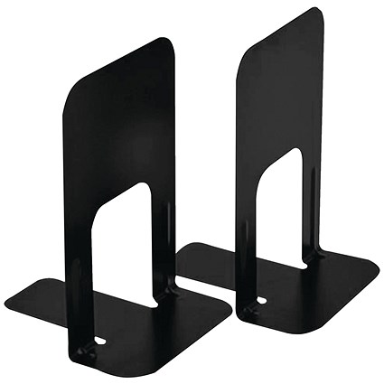 Block Deluxe Large Bookends, 230mm, Black, One Pair