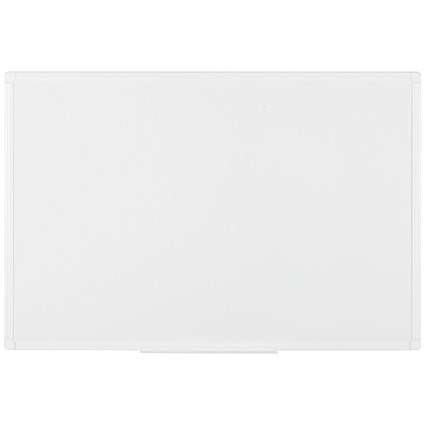 Bi-Office Maya Antimicrobial Magnetic Whiteboard, Lacquered Steel Surface, White Aluminium Frame, 900x600mm