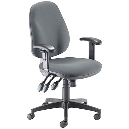 5 Star Teso Hbk Task Chair Height Adjustable Arms Charcoal