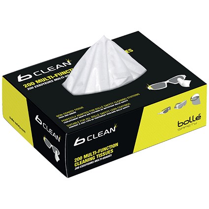 Bolle Safety B401 Box 200 Tissues For Bob600 Bolle Safety B401 Box 200 Tissues For Bob600