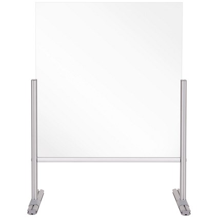 Bi-Office B Desk Glass Protection Screen, 650x850mm Bi-Office B Desk Glass Protection Screen, 650x850mm