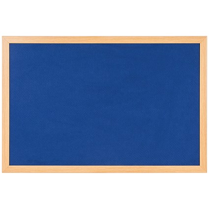 Bi-Office Earth Felt Notice Board 900x600mm Blue