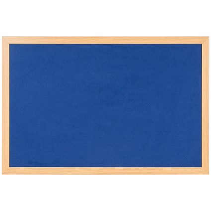 Bi-Office Earth Felt Notice Board 1200x900mm Blue