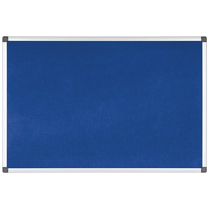 Bi-Office Maya Felt Noticeboard 2400x1200mm Blue