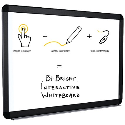 Bi-Office Bi-Bright eRED3 Interactive Whiteboard 78in