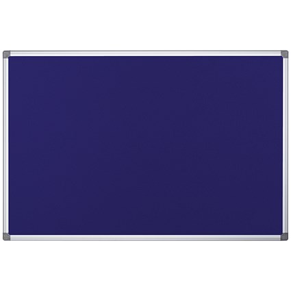 Bi-Office Maya Fire Retardant Noticeboard, Aluminium Frame, 1500x1200mm, Blue Bi-Office Maya Fire Retardant Noticeboard, Aluminium Frame, 1500x1200mm, Blue
