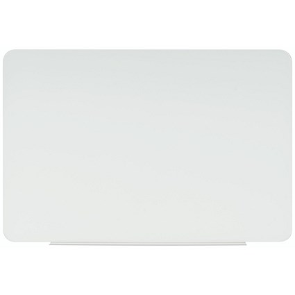 Bi-Office Lago Magnetic Frameless Glass Board, 900x600mm, White