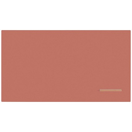 Bi-Office Loop Magnetic Lacquered Steel Surface Frameless board 1800x1000mm Terracotta