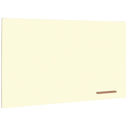 Bi-Office Loop Magnetic Lacquered Steel Surface Frameless board 1800x1000mm Vanilla