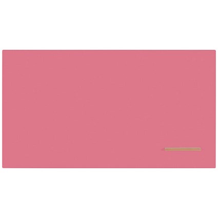 Bi-Office Loop Magnetic Lacquered Steel Surface Frameless board 2400x1000mm Fuchsia
