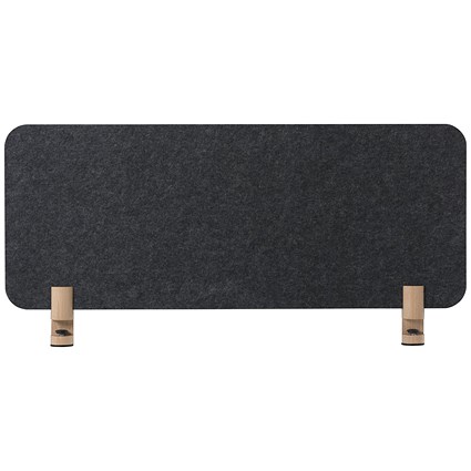 Archyi Desk Sculpo Desk Screen, 1000x400mm, Dark Grey