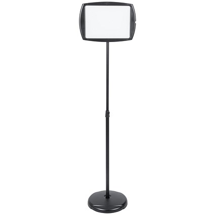 Bi-Office Rectangular Insert Information Inserts Drywipe Floor Sign, Black Bi-Office Rectangular Insert Information Inserts Drywipe Floor Sign, Black