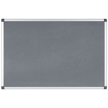 Bi-Office Maya Felt Noticeboard 1800x1200mm Grey