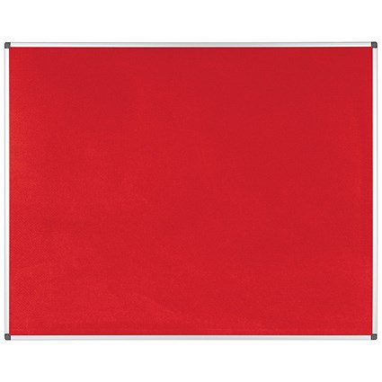 Bi-Office New Generation A9 Felt Noticeboard, 1500x1200mm, Red