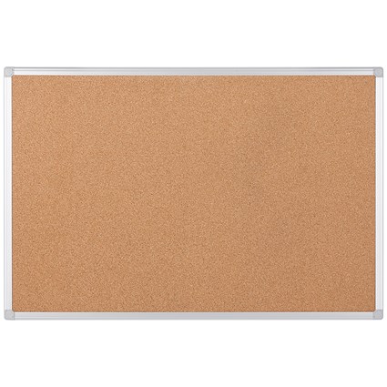 Bi-Office Earth-It Cork Board, 1200x900mm, Aluminium Frame