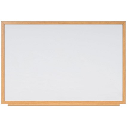 Bi-Office Earth Executive Non-Magnetic Whiteboard, Oak MDF Frame, 1800x1200mm Bi-Office Earth Executive Non-Magnetic Whiteboard, Oak MDF Frame, 1800x1200mm