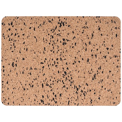 Bi-Office Eco Frameless Retangular Board Double-Sided Cork/ Black Eva 40X30Cm