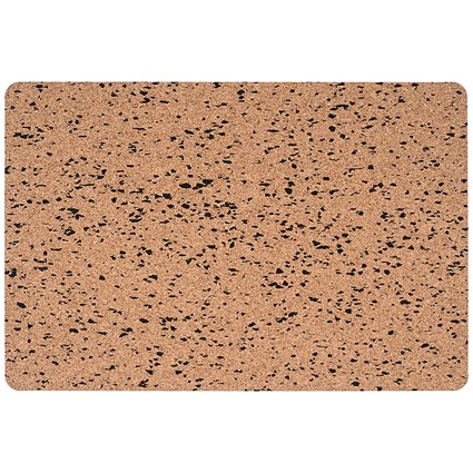 Bi-Office Eco Frameless Retangular Board Double-Sided Cork/ Black Eva 60X40Cm