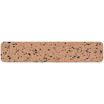 Bi-Office Eco Frameless Stripe Board Double-Sided Cork/Black Eva 50x10cm