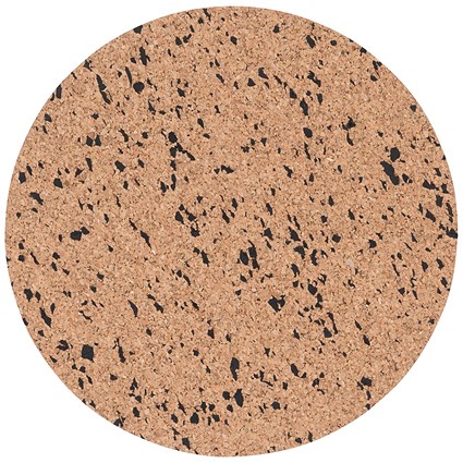 Bi-Office Eco Frameless Round Board Double-Sided Cork/Black Eva 30cm