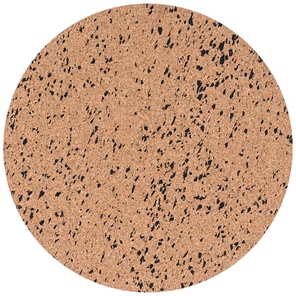 Bi-Office Eco Frameless Round Board Double-Sided Cork/Black Eva 45cm