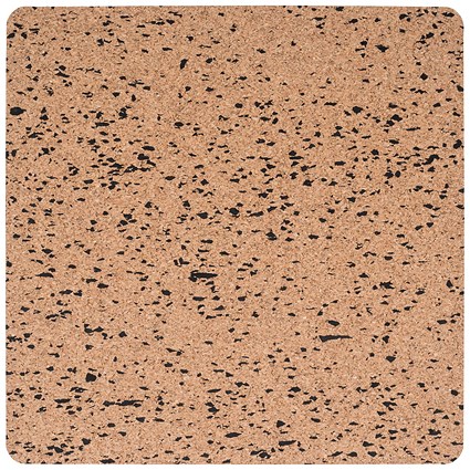 Bi-Office Eco Frameless Square Board Double-Sided Cork/Black Eva 45x45cm