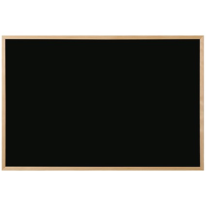 Bi-Office Chalkboard, W900 x H600mm, Black