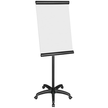 Bi-Office Frameless Mobile Flipchart Easel, 900x600mm