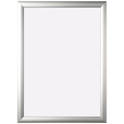 Bi-Office Aluminium Snap Frame, A4, Silver