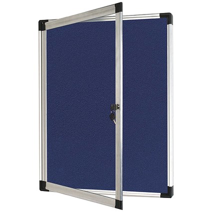 Bi-Office External Display Case, 670x934mm, Blue | Paperstone
