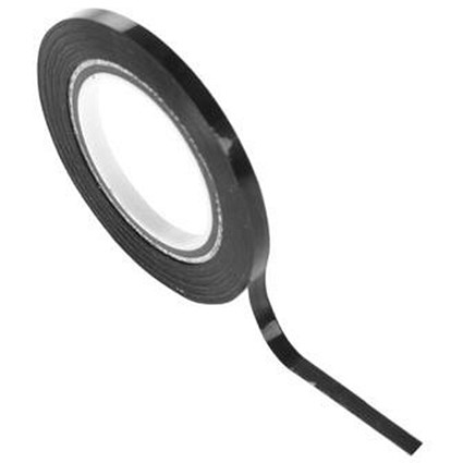 Bi-Office Self-Adhesive Tape, 6mmx10m, Black Bi-Office Self-Adhesive Tape, 6mmx10m, Black