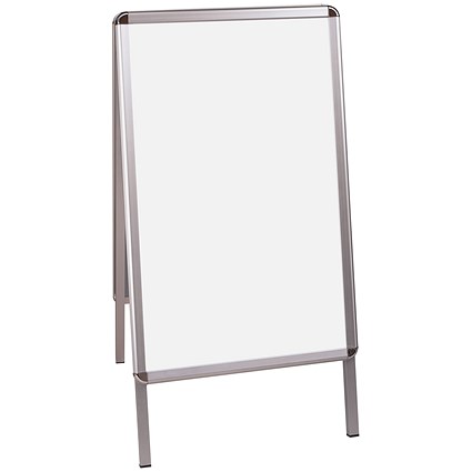 Bi-Office Freestanding A-Frame Poster Display, Aluminium Frame, A1