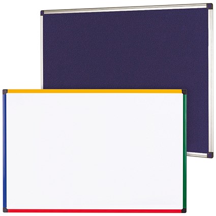 Felt Notice Board 1800x1200 Blue Foc Clear Magnetic Board