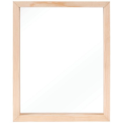 Bi-Office Floating Photo Frame Double Acrylic Pine Frame 13x18cm