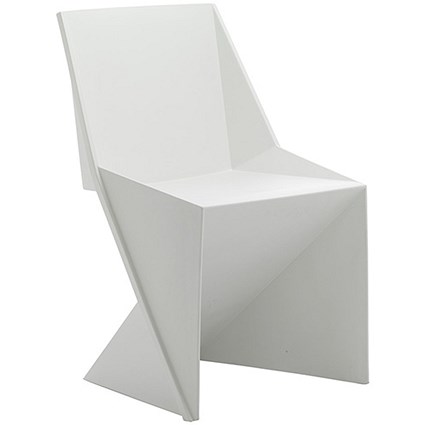 Freedom Polypropylene Visitor Stacking Chair - White