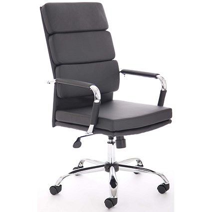 Advocate Executive Chair, Fixed Height Arms, Black