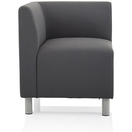 Melia Fabric Corner Sofa - Grey