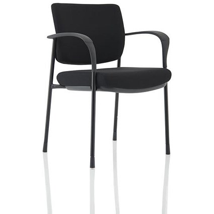 Brunswick Deluxe Visitors Chair, Black Brunswick Deluxe Visitors Chair, Black