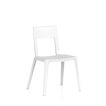 Nest Edge Stacking Cafe & Bistro Chair White