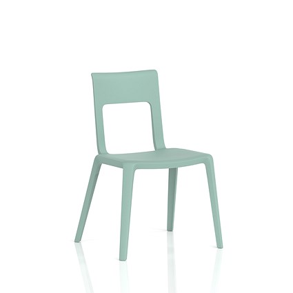 Nest Edge Stacking Cafe & Bistro Chair Green